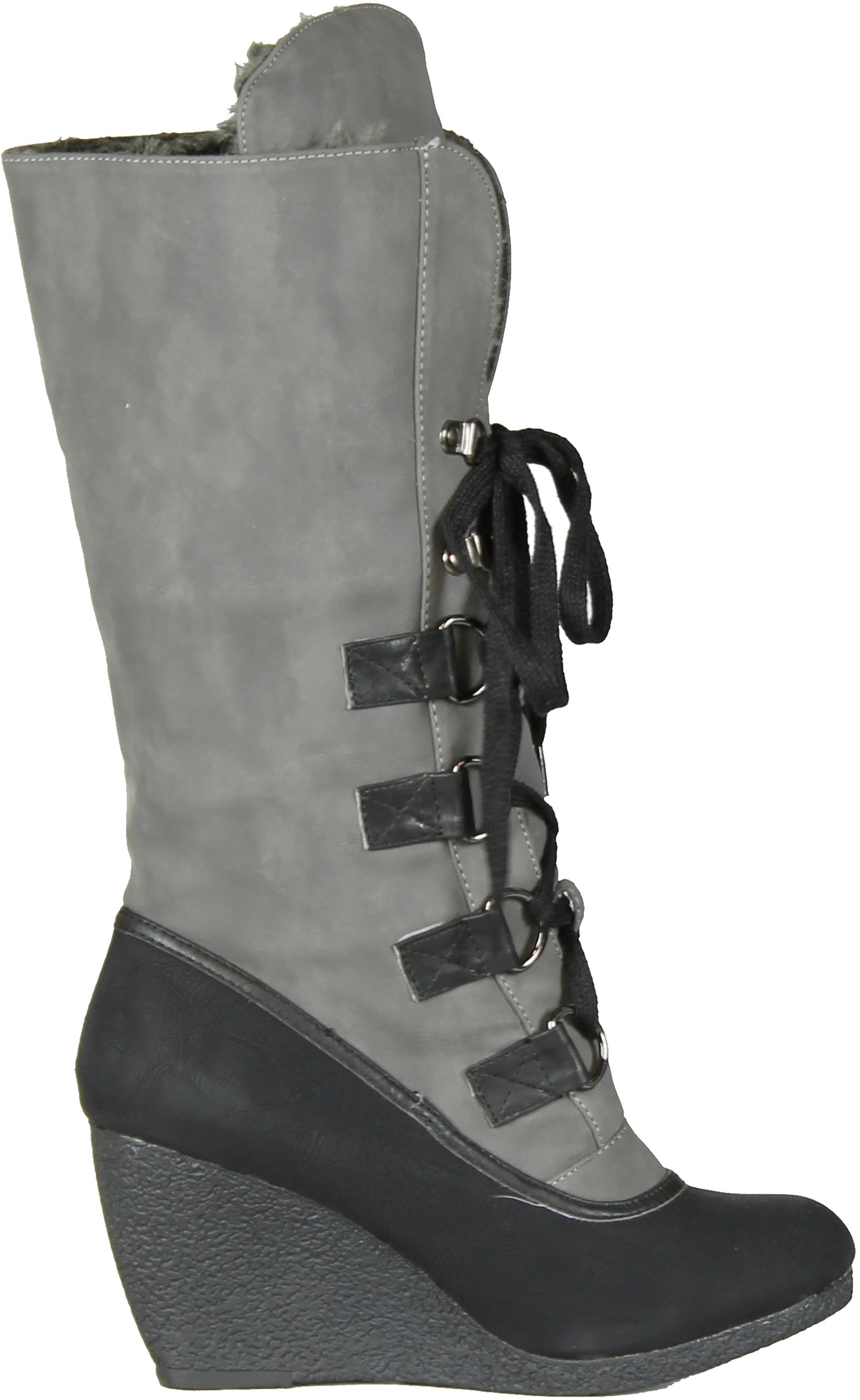 Gcny buena opción para Alaska Mujer Moda Con Cordones Cuña Botines De Alaska para e0f154 Gcny buena opción para Alaska Mujer Moda Con Cordones Cuña Botines De Alaska para e0f154