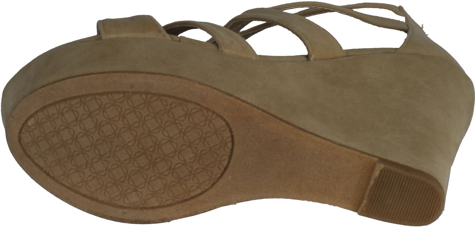 Top Moda Womens Lindy-66 Open Toe Platform Wedge Sandals - Picture 8 of 8