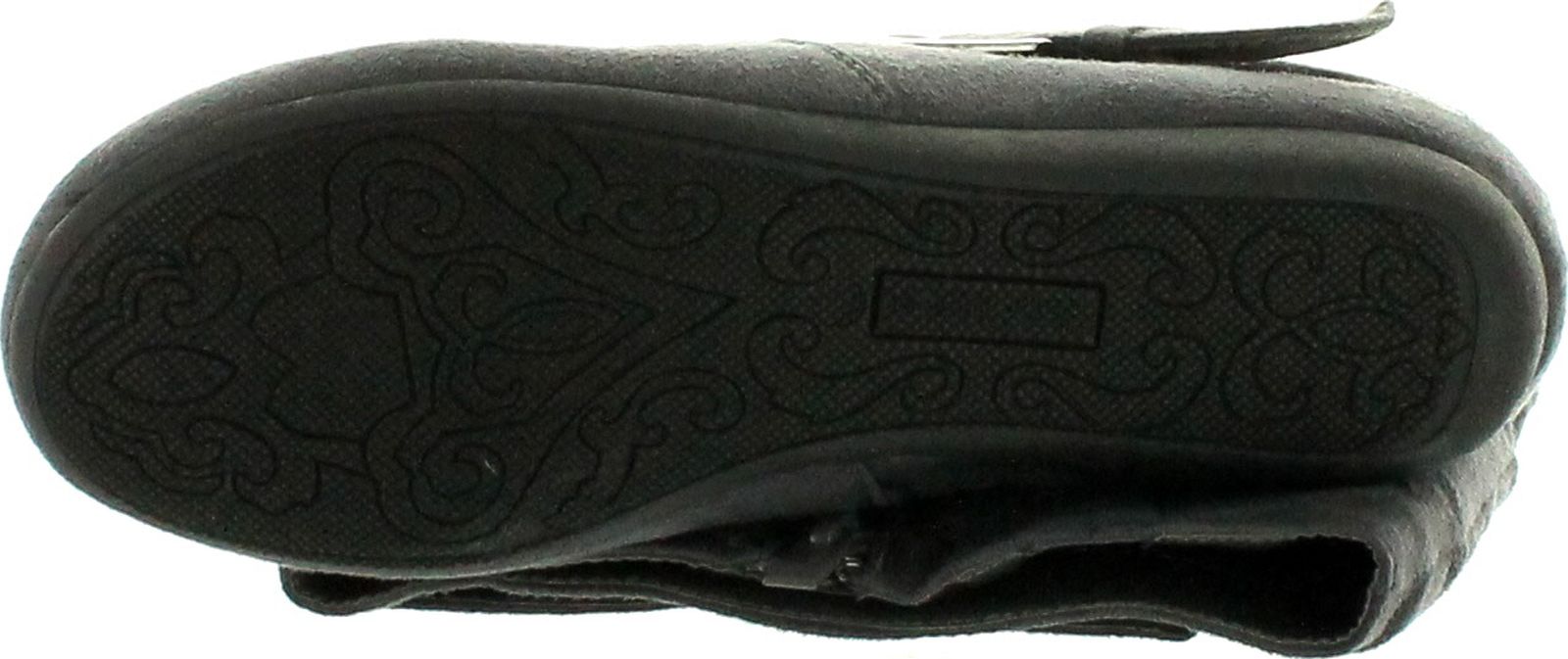 Top Moda Womens Bank-81 Mid Calf Round Toe Buckle Slouched Flat Boots - Picture 8 of 8