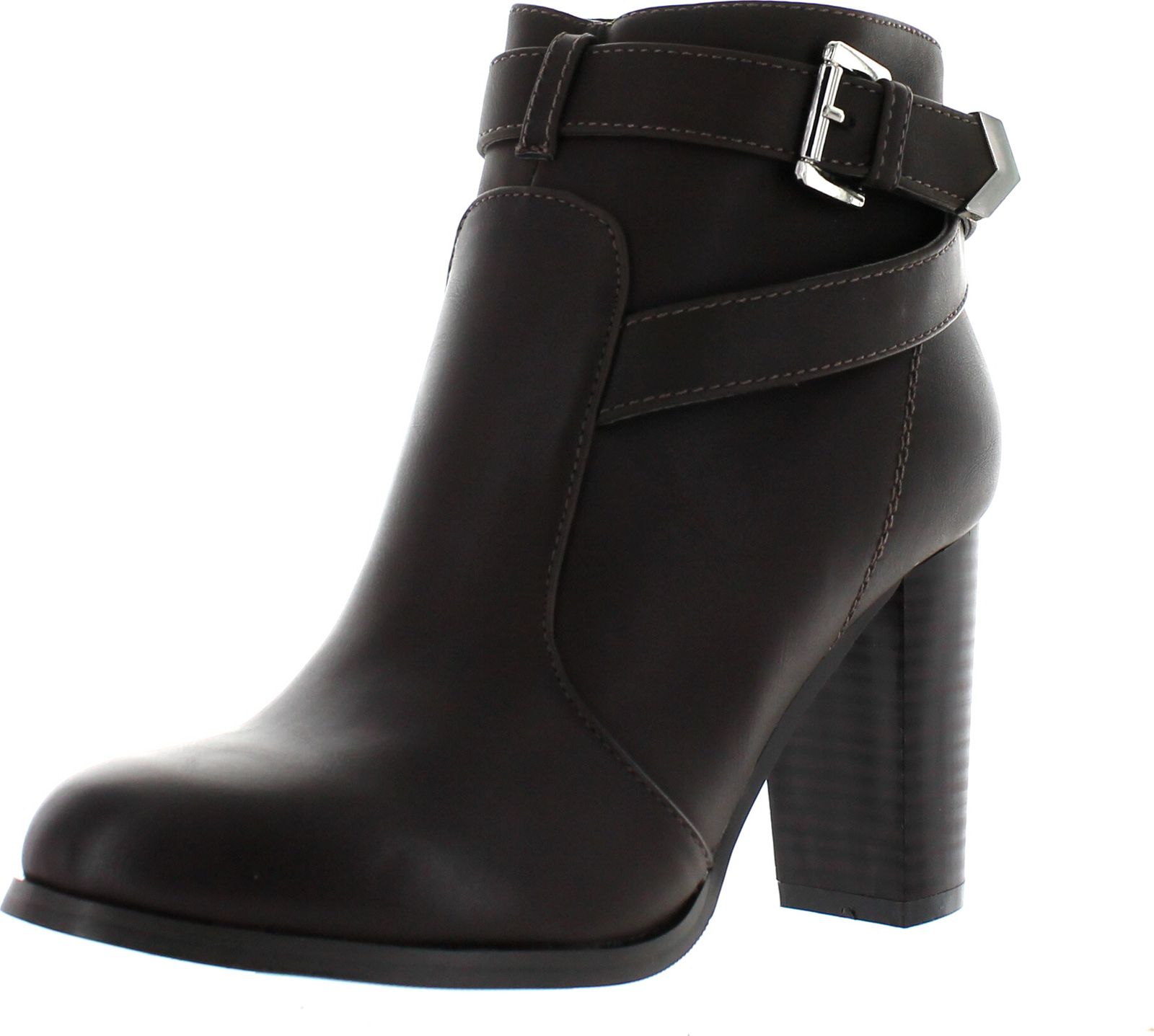 Kayla-83 Women's Stylish Stacked Chunky Heel Ankle Booties Kayla-83 Women's Stylish Stacked Chunky Heel Ankle Booties