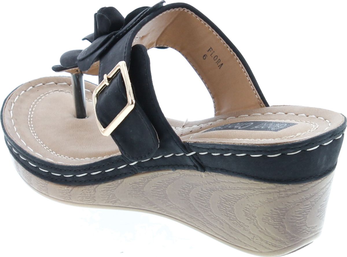 Gc Shoes Women�s Sydney Rosette Slide Wedge Sandals eBay