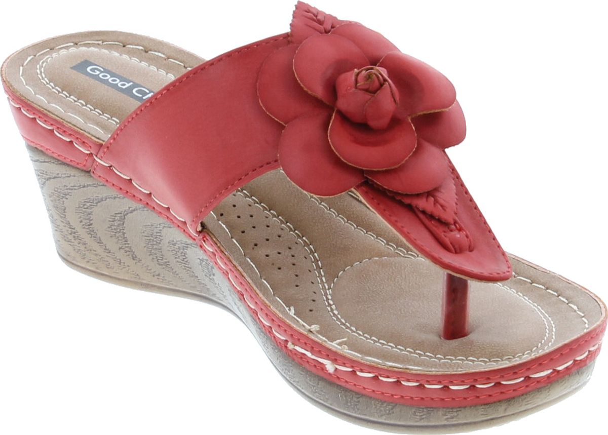 Gc Shoes Women�s Sydney Rosette Slide Wedge Sandals eBay