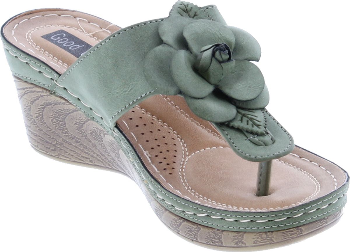Gc Shoes Women�s Sydney Rosette Slide Wedge Sandals eBay