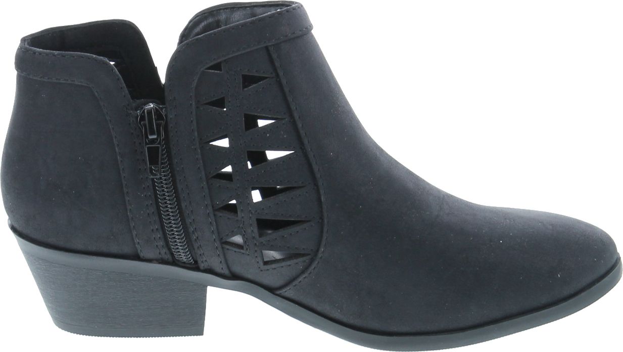 Stacked Block Heel Ankle Booties | eBay