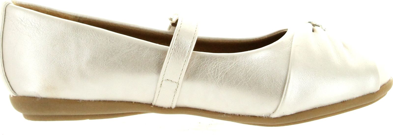 Little Angel Girls Kammi-191E Heart Pendant Ballerina Flats - Picture 14 of 16