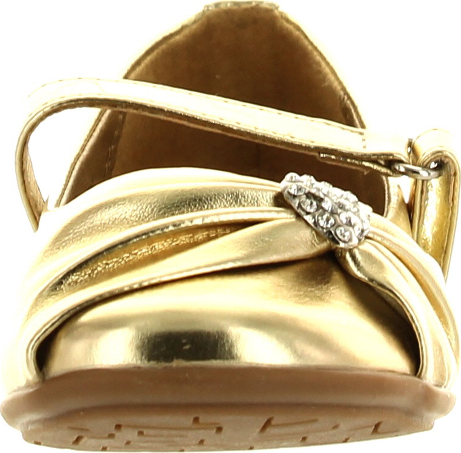 Little Angel Girls Kammi-191E Heart Pendant Ballerina Flats - Picture 11 of 16
