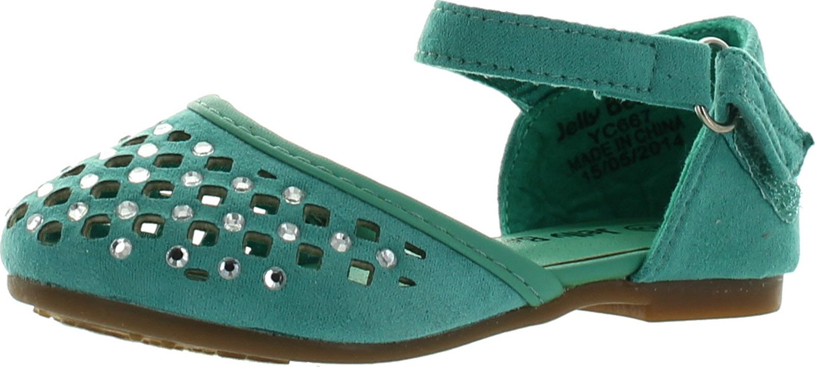 Jelly Beans CAPANO Toddler's Little Girl Ankle Strap Rhinstone Deco Sandal Shoes - Picture 13 of 16