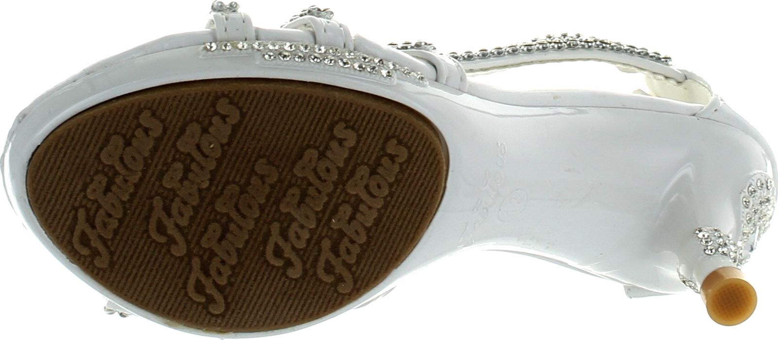 Forever Glamour-36K Little Girls Rhinestone Heel Platform Pageant Dress Sandals - Picture 8 of 8