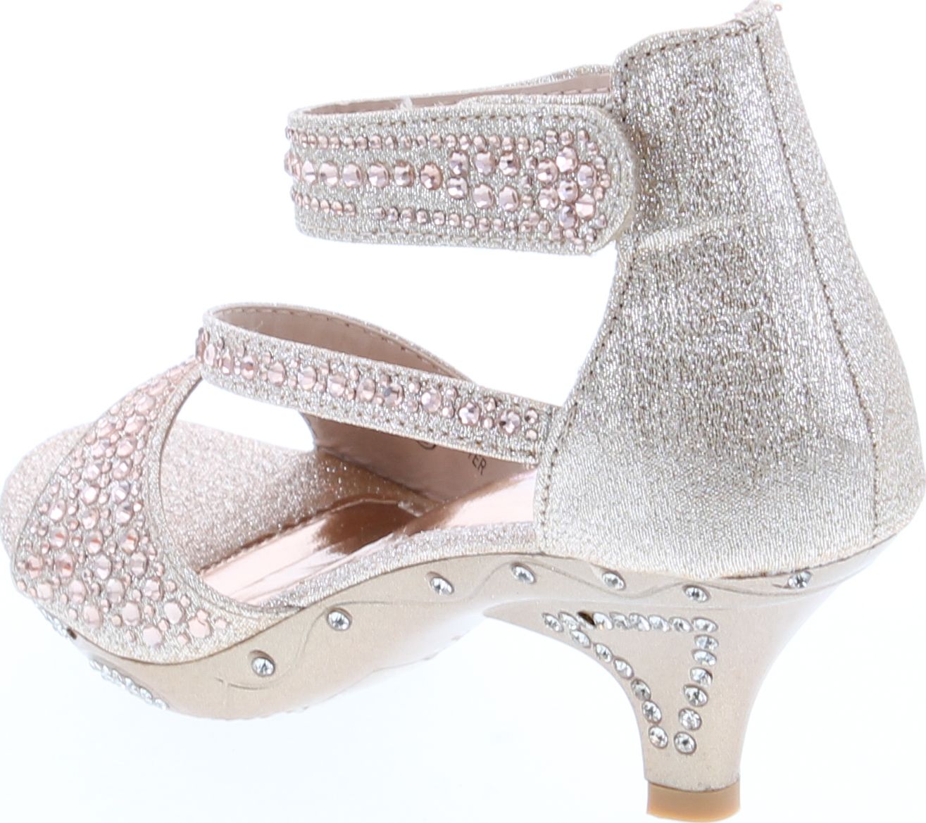 Bella Marie Girls Zoey-2k Fashion Dress Heel Sandals - Picture 7 of 12