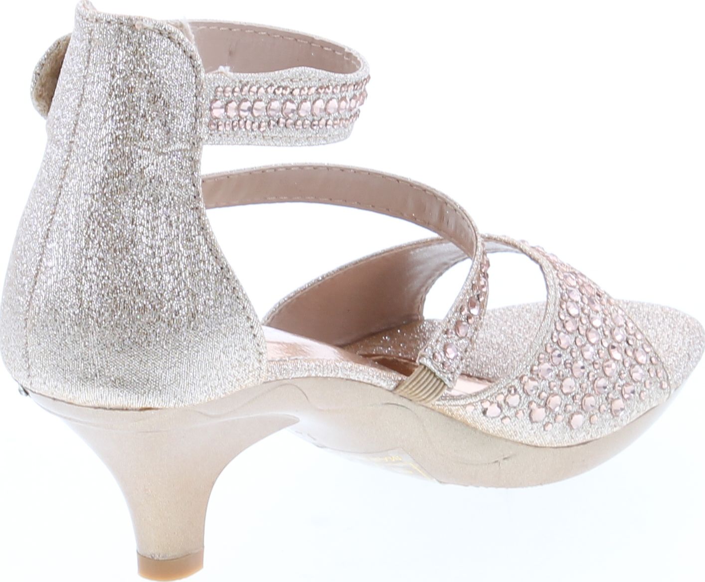 Bella Marie Girls Zoey-2k Fashion Dress Heel Sandals - Picture 9 of 12