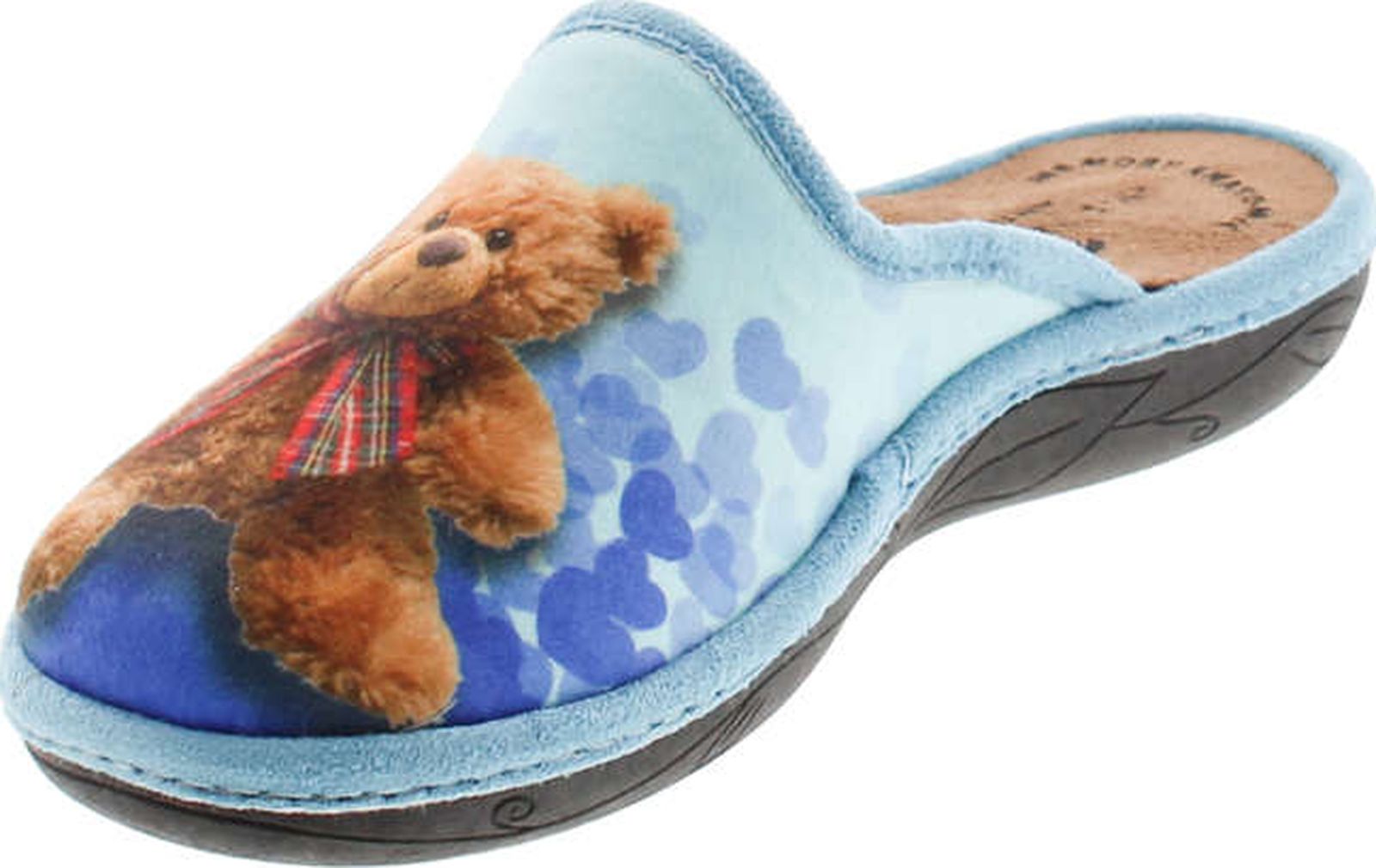 SC Home Collection Womens 12517 Plush Heart Cozy House Slippers Made in Europe