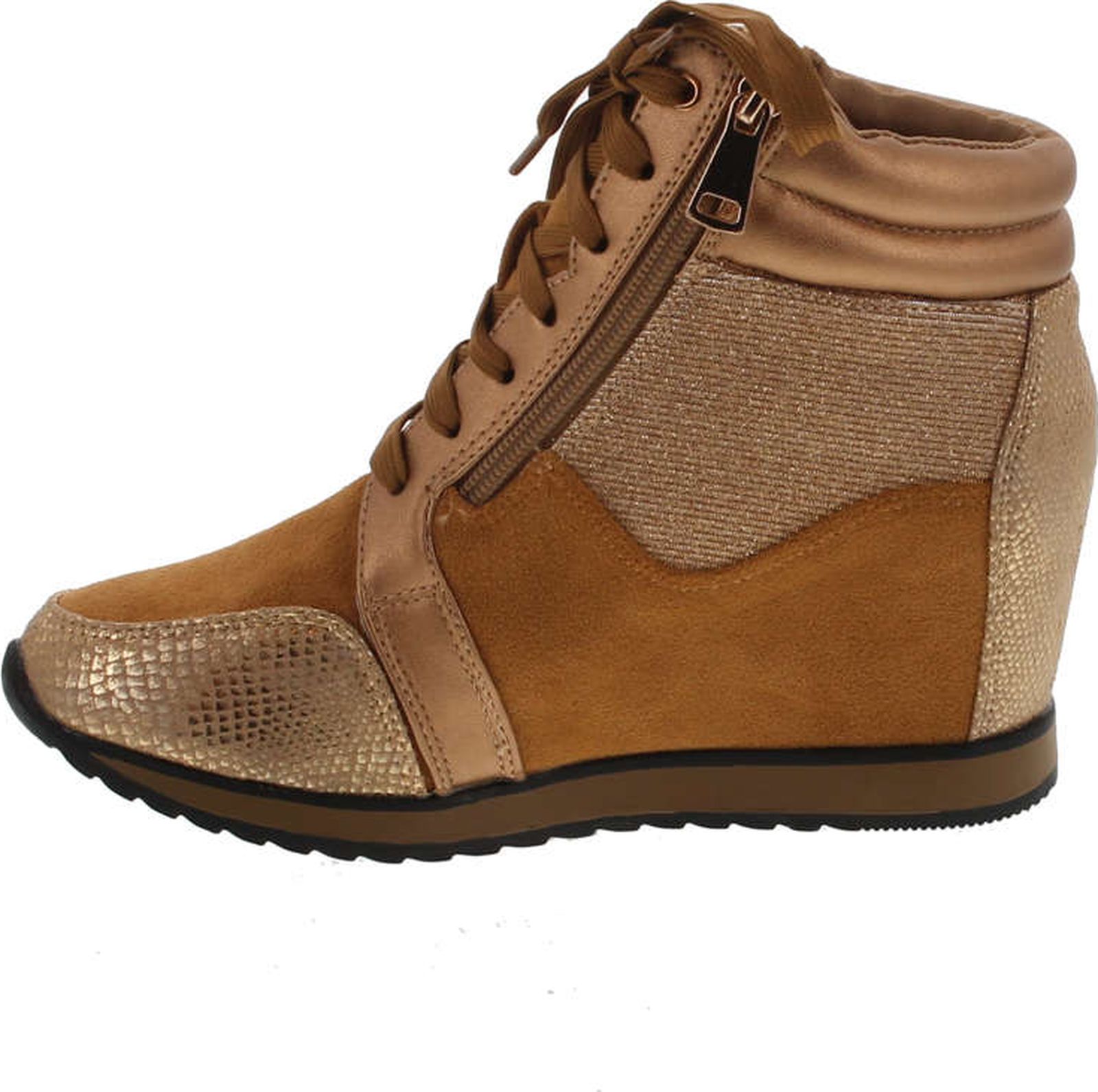 Forever Link Women's Shea-42 Fashion Wedge Sneakers - Picture 10 of 12