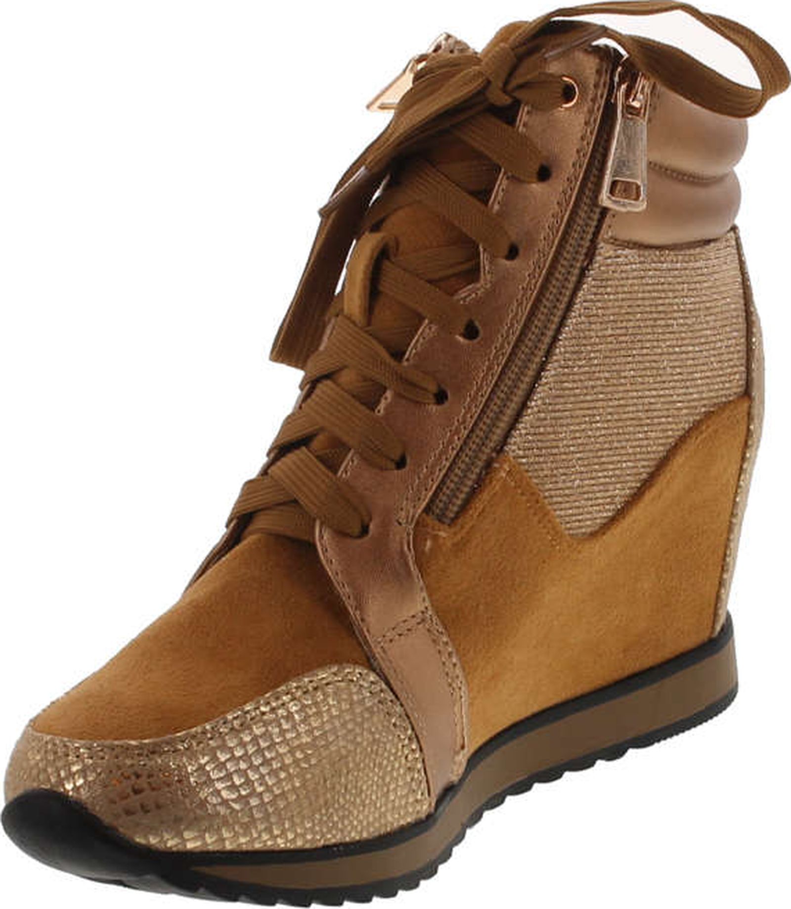 Forever Link Women's Shea-42 Fashion Wedge Sneakers - Picture 11 of 12