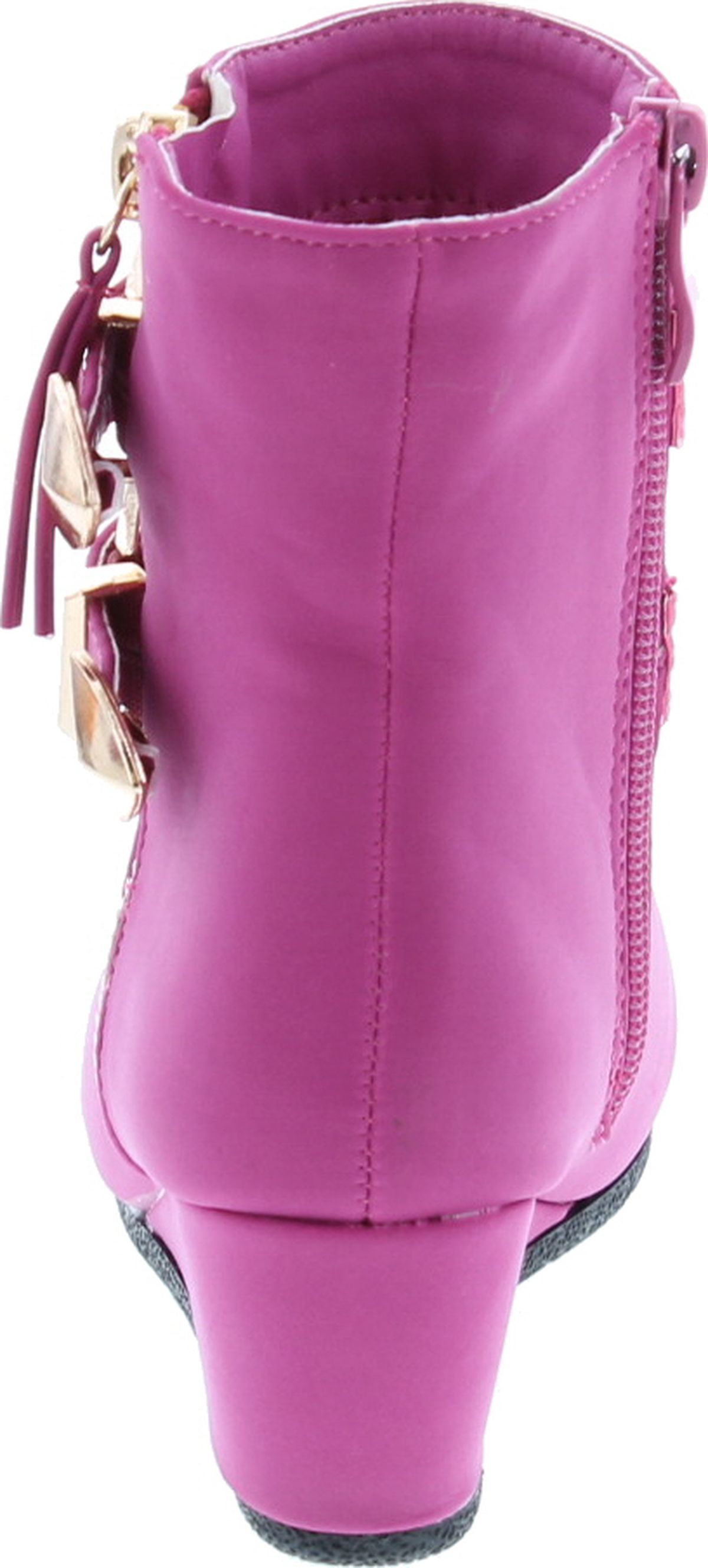 Link Peggy-90K Children Girl's Wedge Heel Double Straps High Top Ankle Booties - Picture 16 of 32