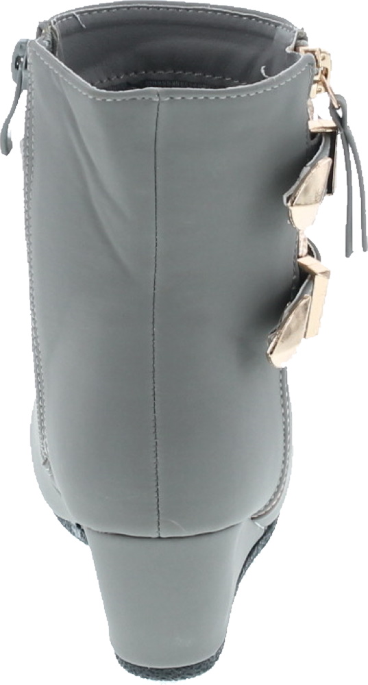 Link Peggy-90K Children Girl's Wedge Heel Double Straps High Top Ankle Booties - Picture 24 of 32