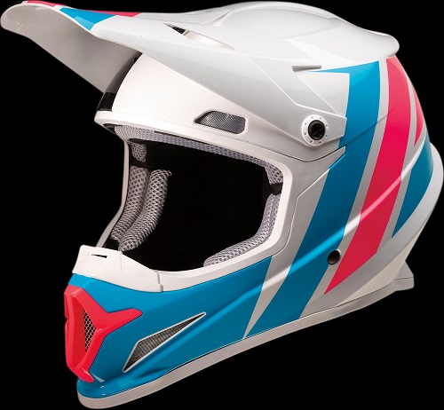 Evac - Gloss Blue // White Z1R Rise Offroad Helmet 4XL