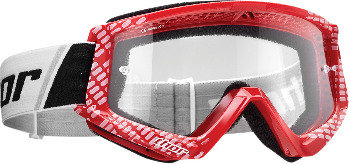 NEW THOR COMBAT SAND RED//BLACK GOGGLE MOTORCYCLE BMX ATV UTV FREE SHIP
