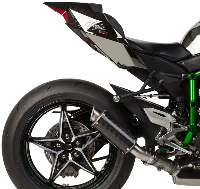 Hotbodies Mgp Carbon Fiber Exhaust Muffler For Kawasaki Ninja H2