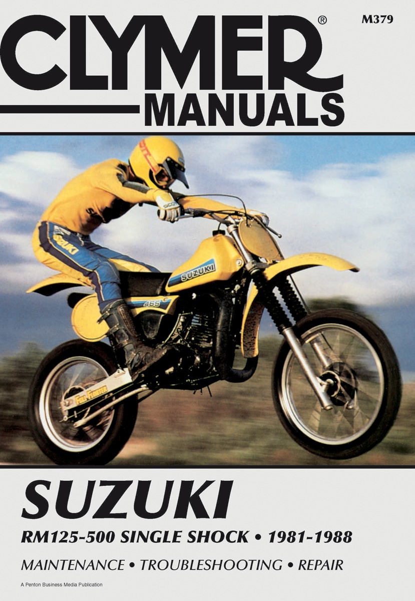 Clymer Repair Manual for Suzuki RM 125 250 500 Single 81-88 M379