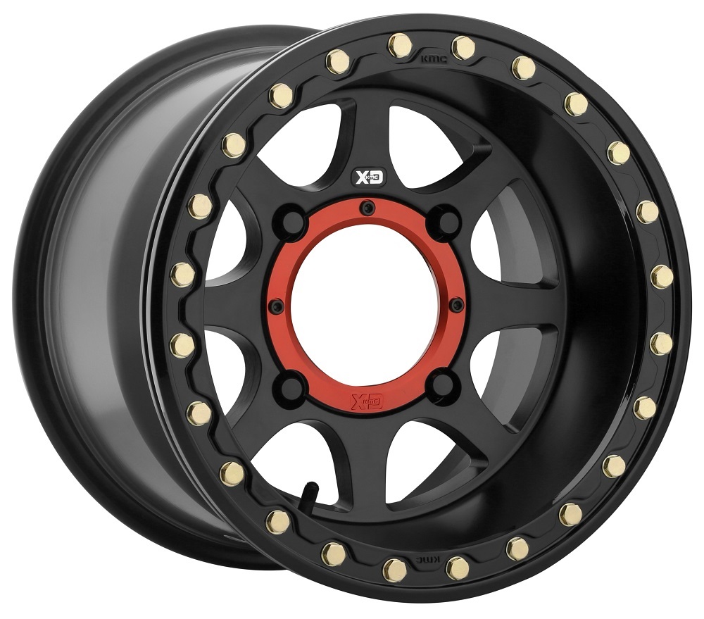 KMC KS234 Addict 2 Beadlock 14x10 ATV UTV Wheel Satin Black 4 137