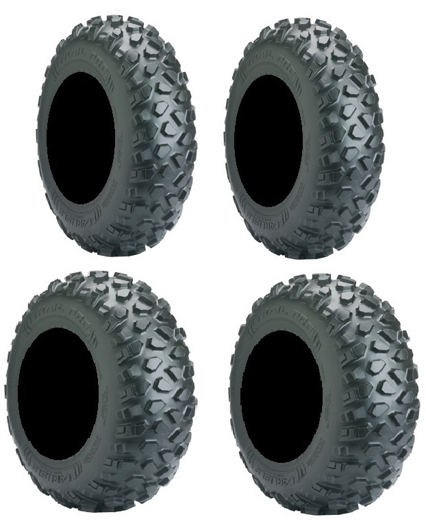 Full set of Carlisle Trail Pro (4ply) ATV Tires 25x812 and 25x1012 (4