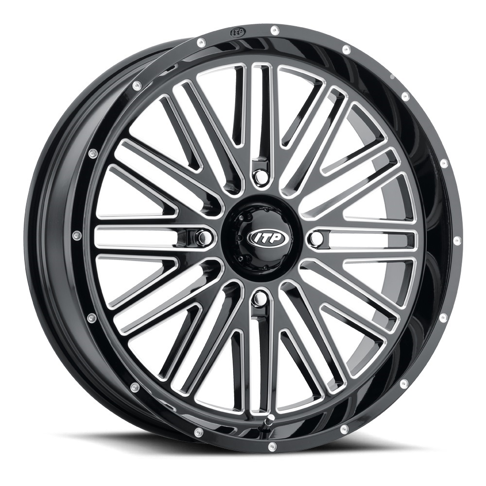 ITP MOMENTUM 20 Wheels Milled 35 MotoClaw Tires Textron Wildcat XX 