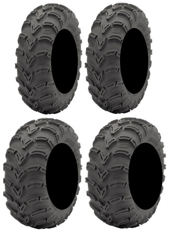 Full set of ITP Mud Lite (6ply) 25x812 and 25x1110 ATV Tires (4) eBay