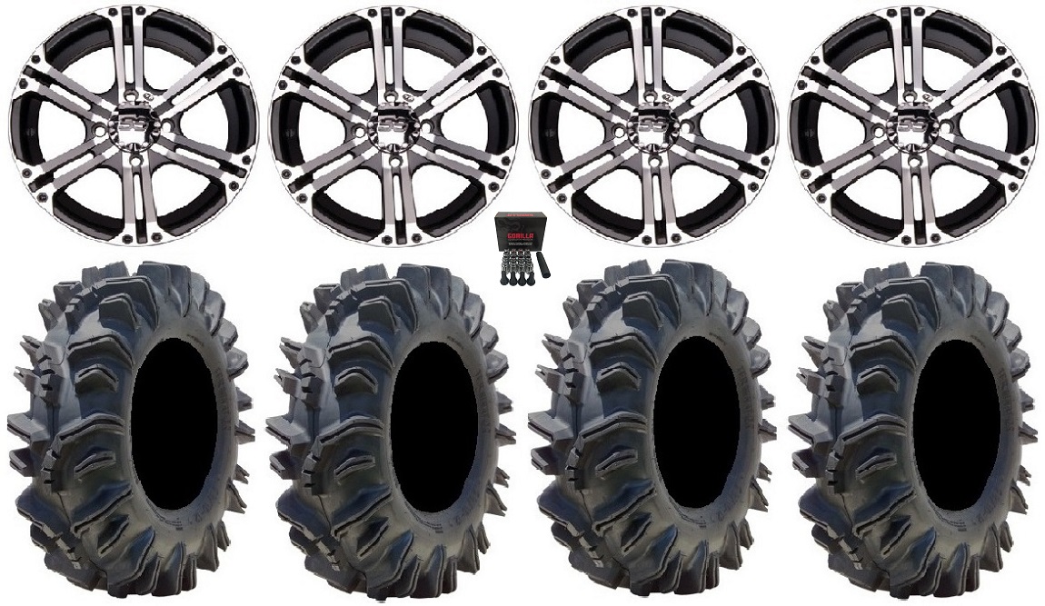 ITP SS212 14 Wheels Machined 28 Terminator Tires Yamaha YXZ1000R EBay
