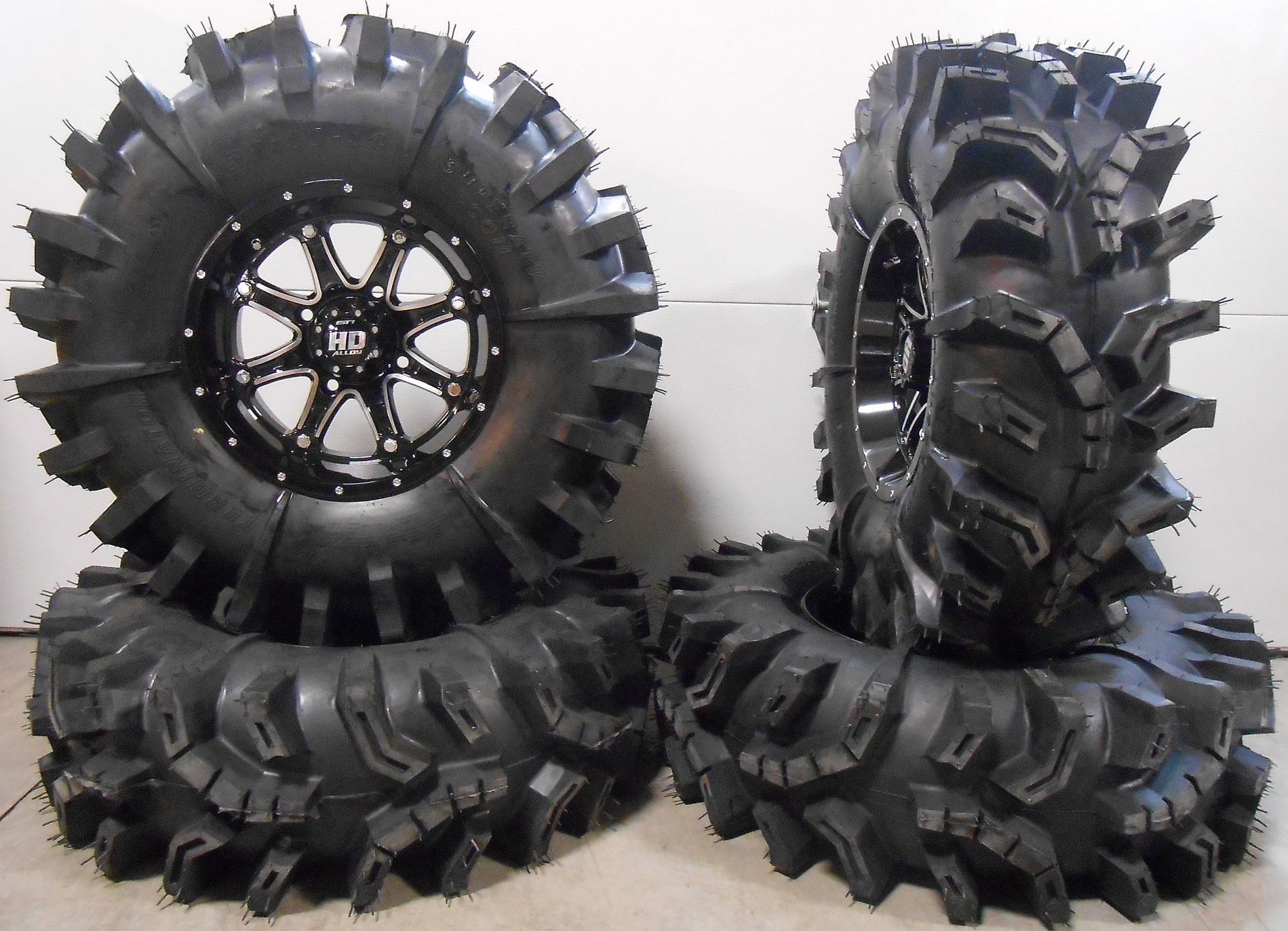 STI HD4 14" Wheels Black 32" Terminator Tires Polaris RZR 1000 XP | eBay