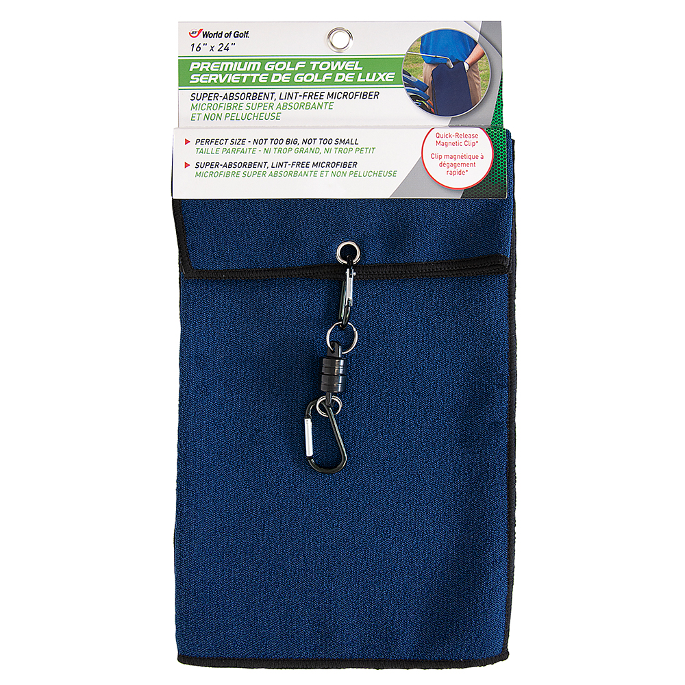 НОВОЕ полотенце для гольфа Jef World of Golf Премиум-класса 16 x 24 - Выбирайте цвет!