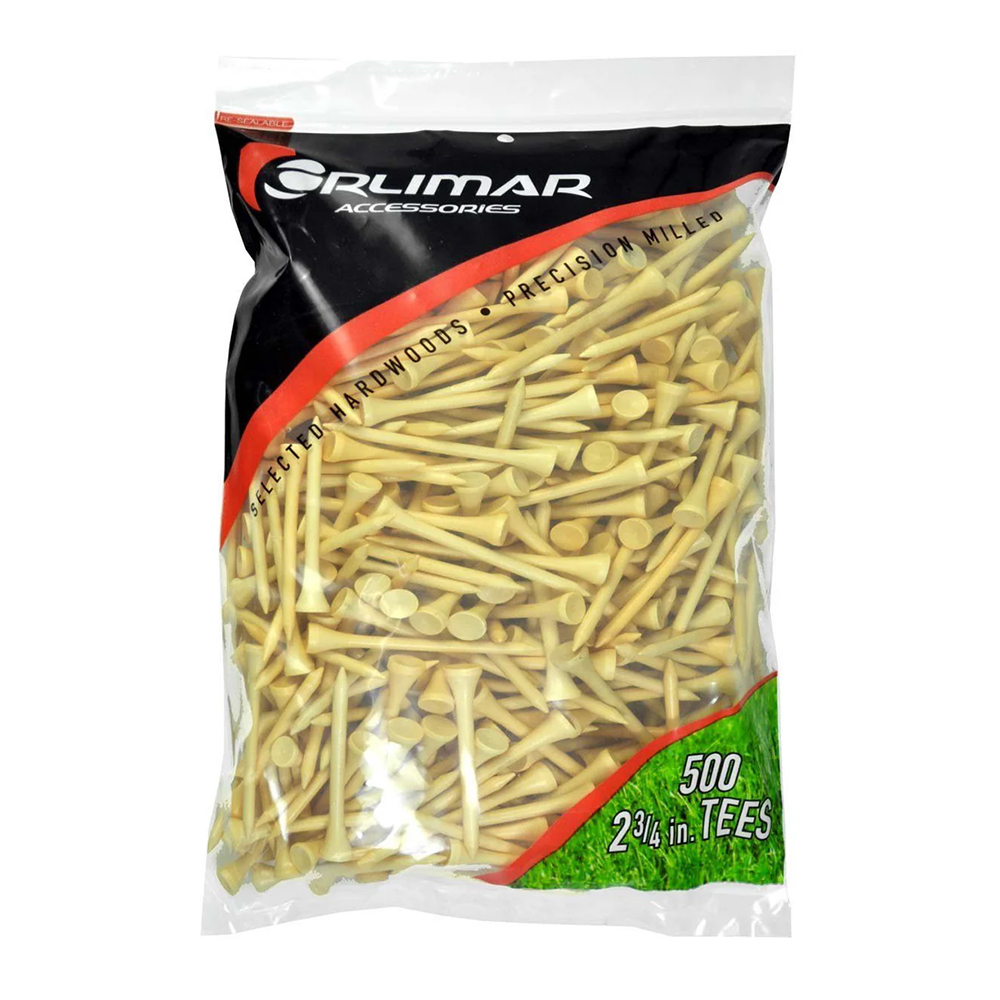 500pk Wood Tees 2 3/4" - Choose Quantity & Color!