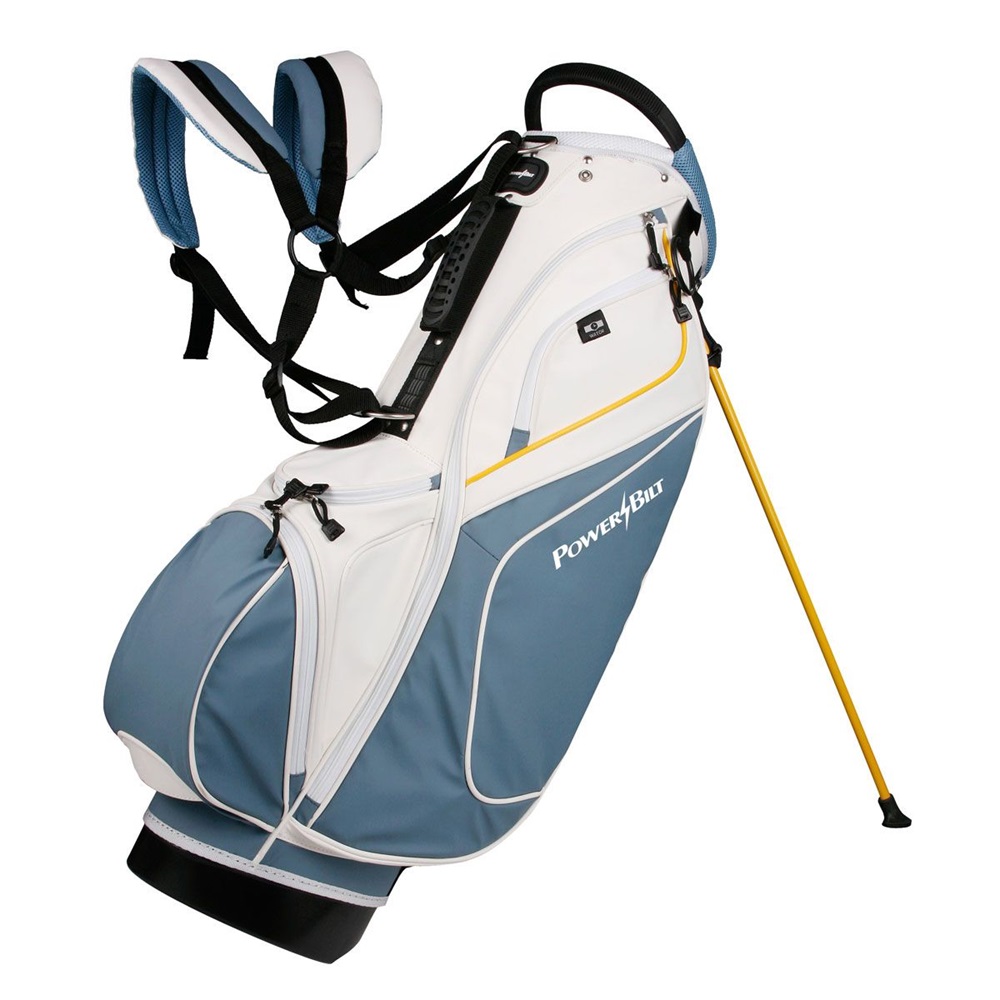 NEW PowerBilt Golf Dunes PU Leather Stand / Carry Bag 14-Way Top -Pick the Color - Picture 7 of 8