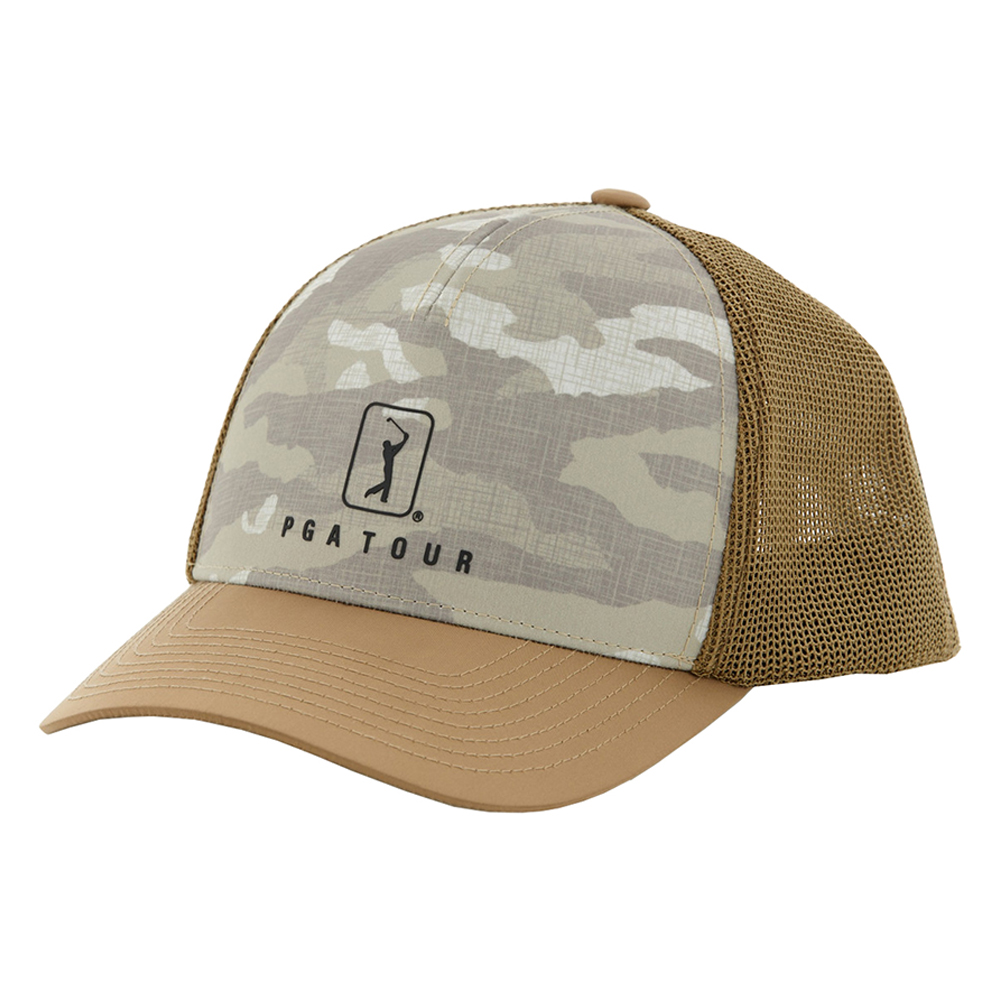 NEW PGA Tour Camo Trucker Snapback Golf Hat Cap – Choose Color!