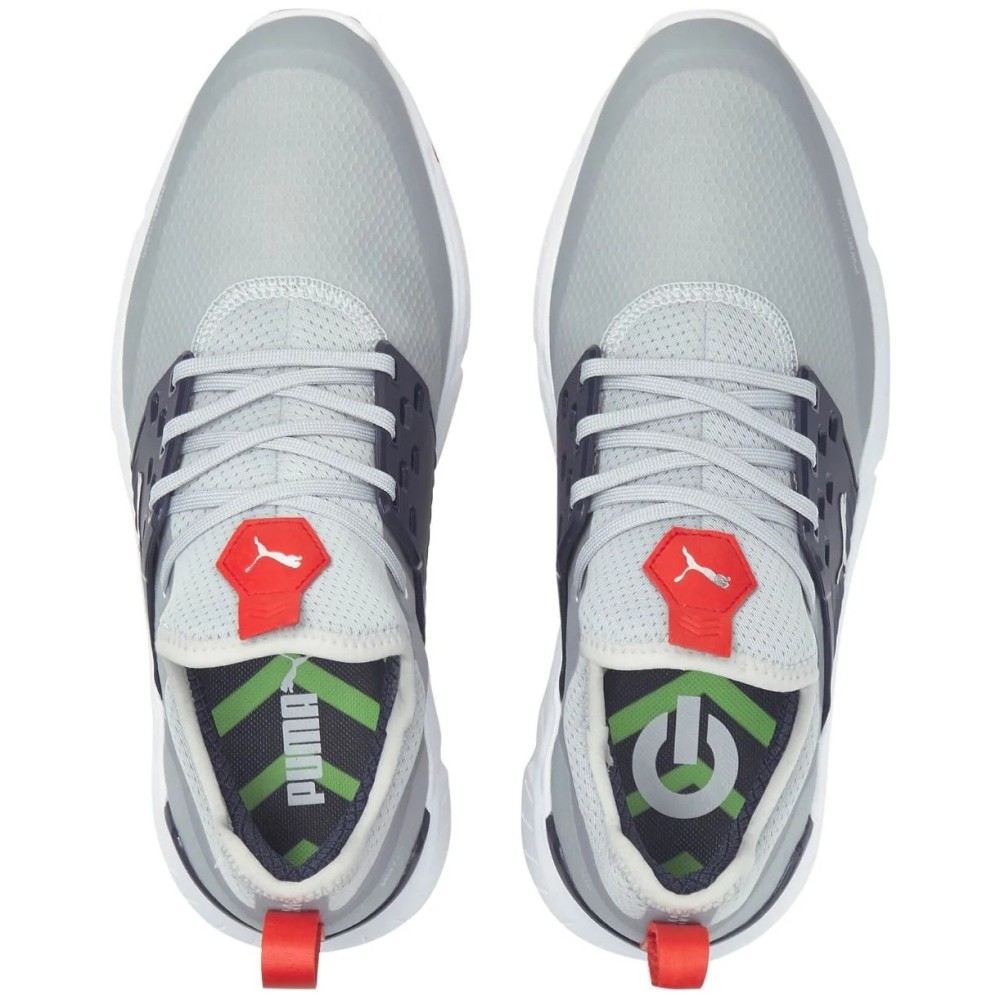 NUEVO Zapatos de Golf Puma Ignite Articulados Para Hombre - Gris/Dorado/Negro ¡Elige Talla y Ancho! - Imagen 7 de 14