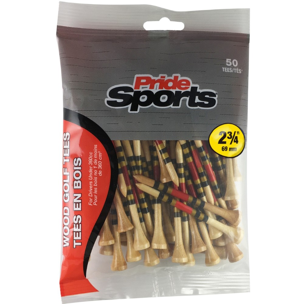 NEW Pride Striped Wood Golf Tees Wooden/Wood Tees - Choose Color/Length/Quantity