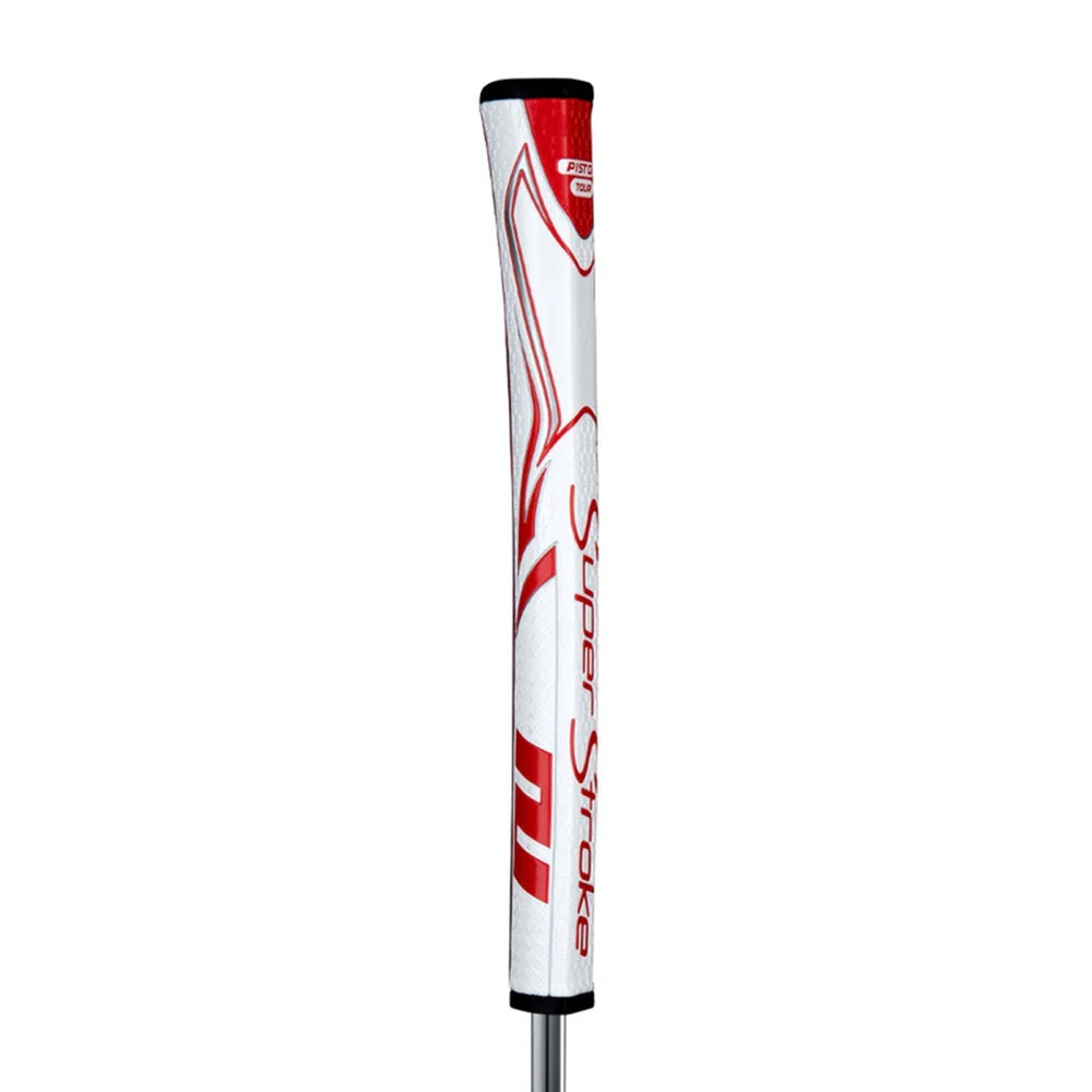 Zenergy Pistol Putter Grip, White/Red, Standard - SuperStroke Golf Club