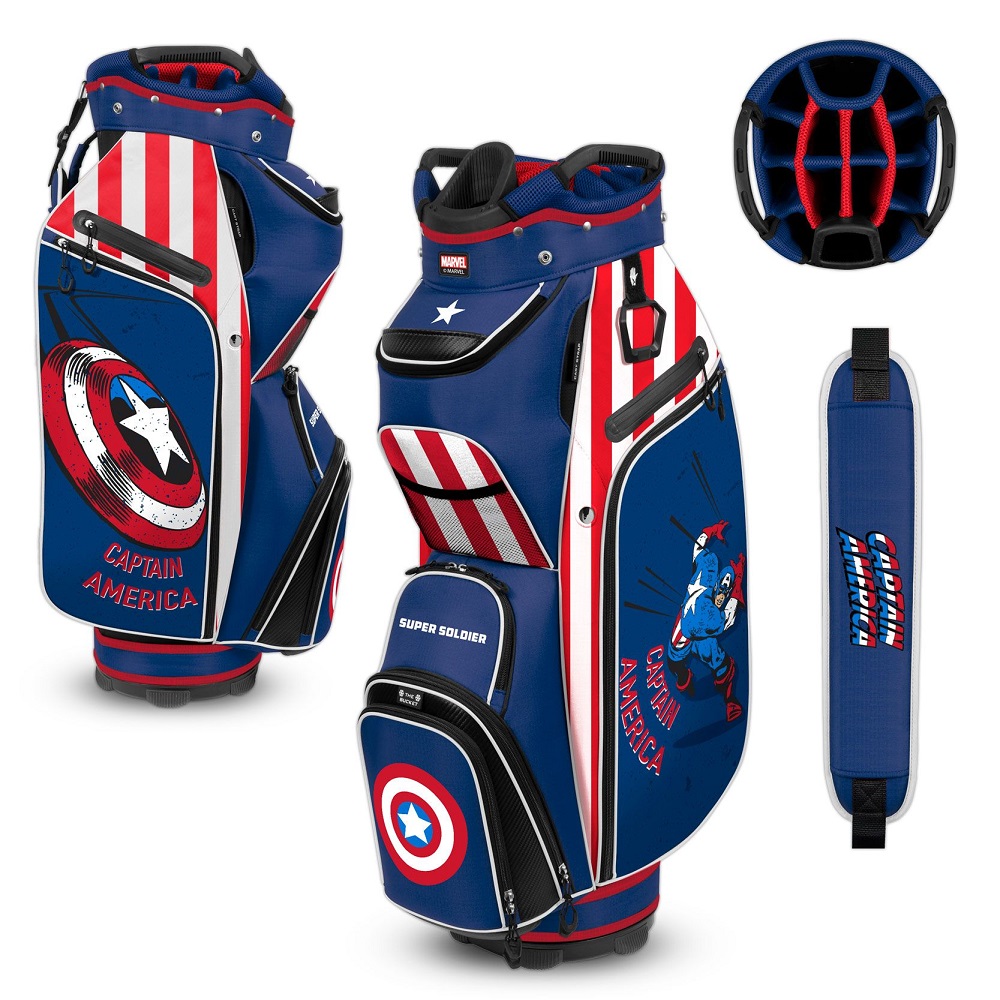 NEW Marvel Team Effort Bucket III Cooler Cart Golf Bag - Pick your Marvel Hero - Picture 5 of 9