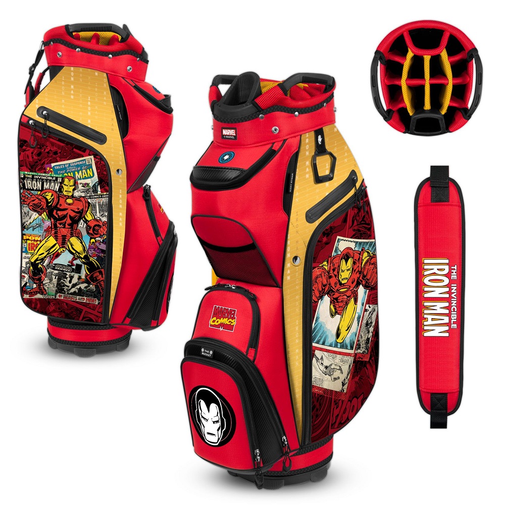 NEW Marvel Team Effort Bucket III Cooler Cart Golf Bag - Pick your Marvel Hero - Picture 8 of 9