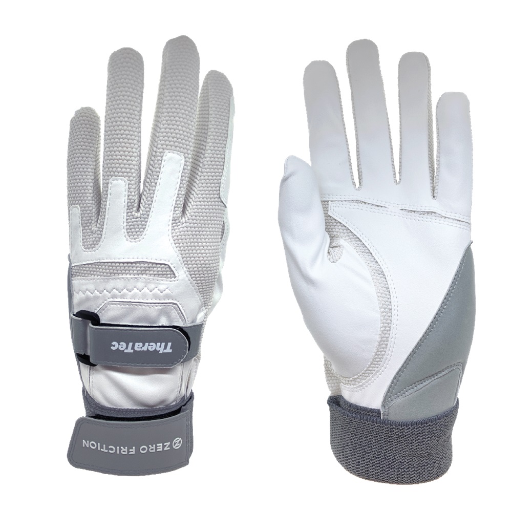 1 NEW Zero Friction TheraTec Wrist Wrap Golf Glove OSFA Men's LH - White