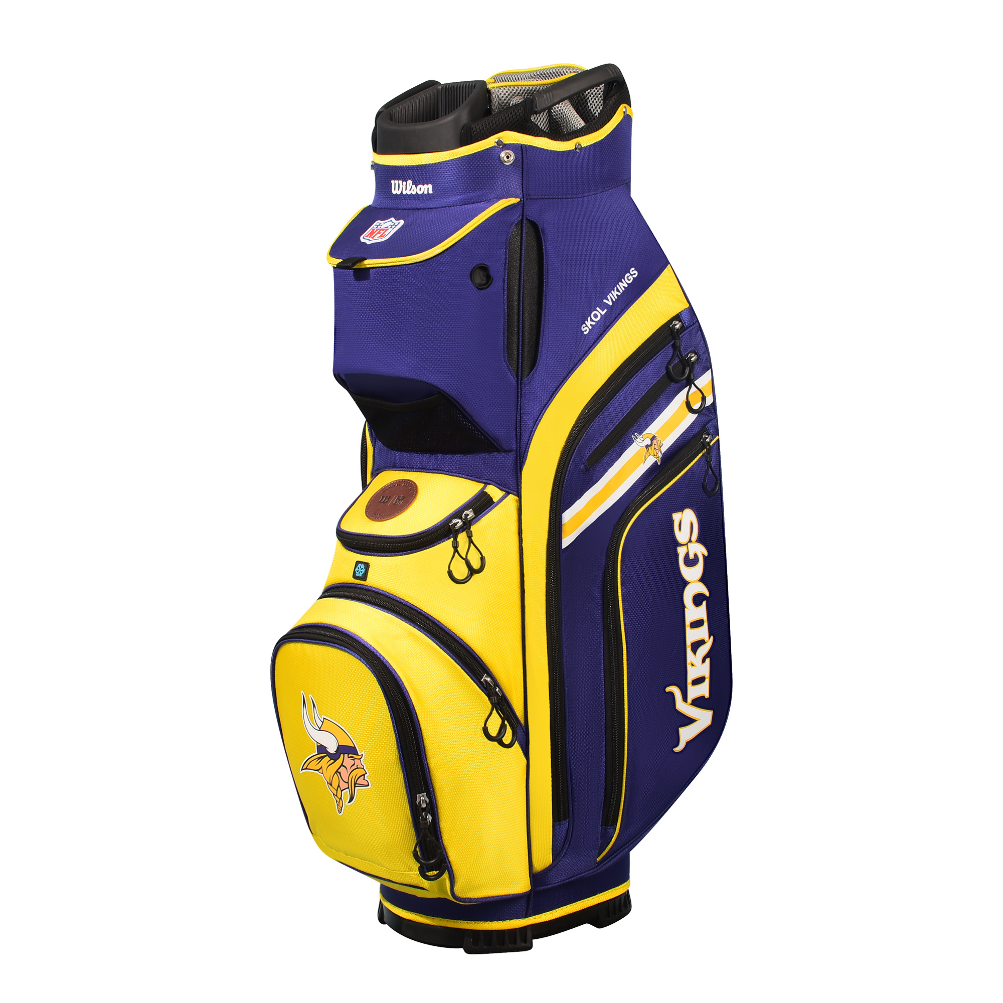 NEW Wilson Staff 2025 NFL Xtra Cart Golf Bag 14-Way Top - Pick Your Team - Picture 24 of 35