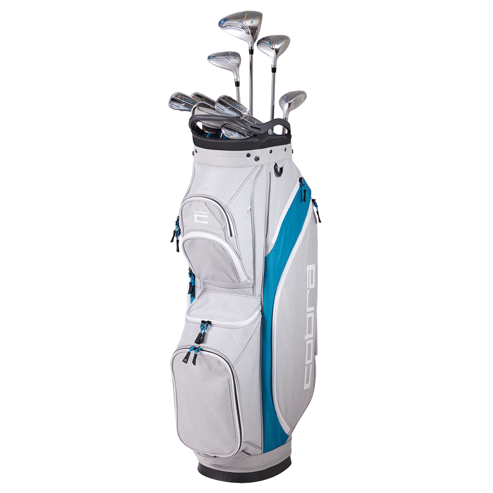 NEW Lady Cobra Golf Fly-XL 2 Complete Set Silver/Blue Lady - Picture 1 of 3