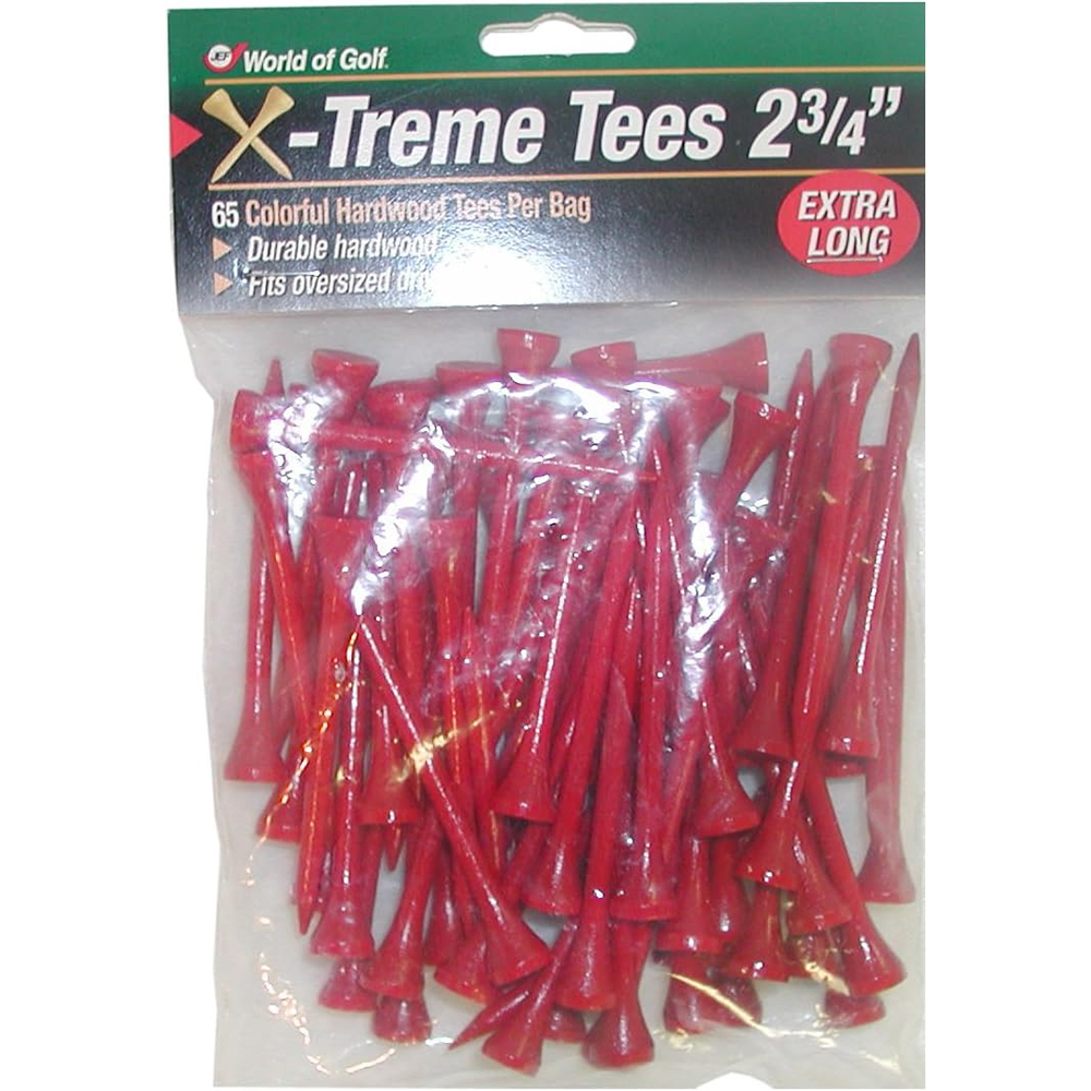 NEW Jef World of Golf X-Treme Tees 2 3/4" 65pk - Choose Quantity & Color! - Picture 2 of 2