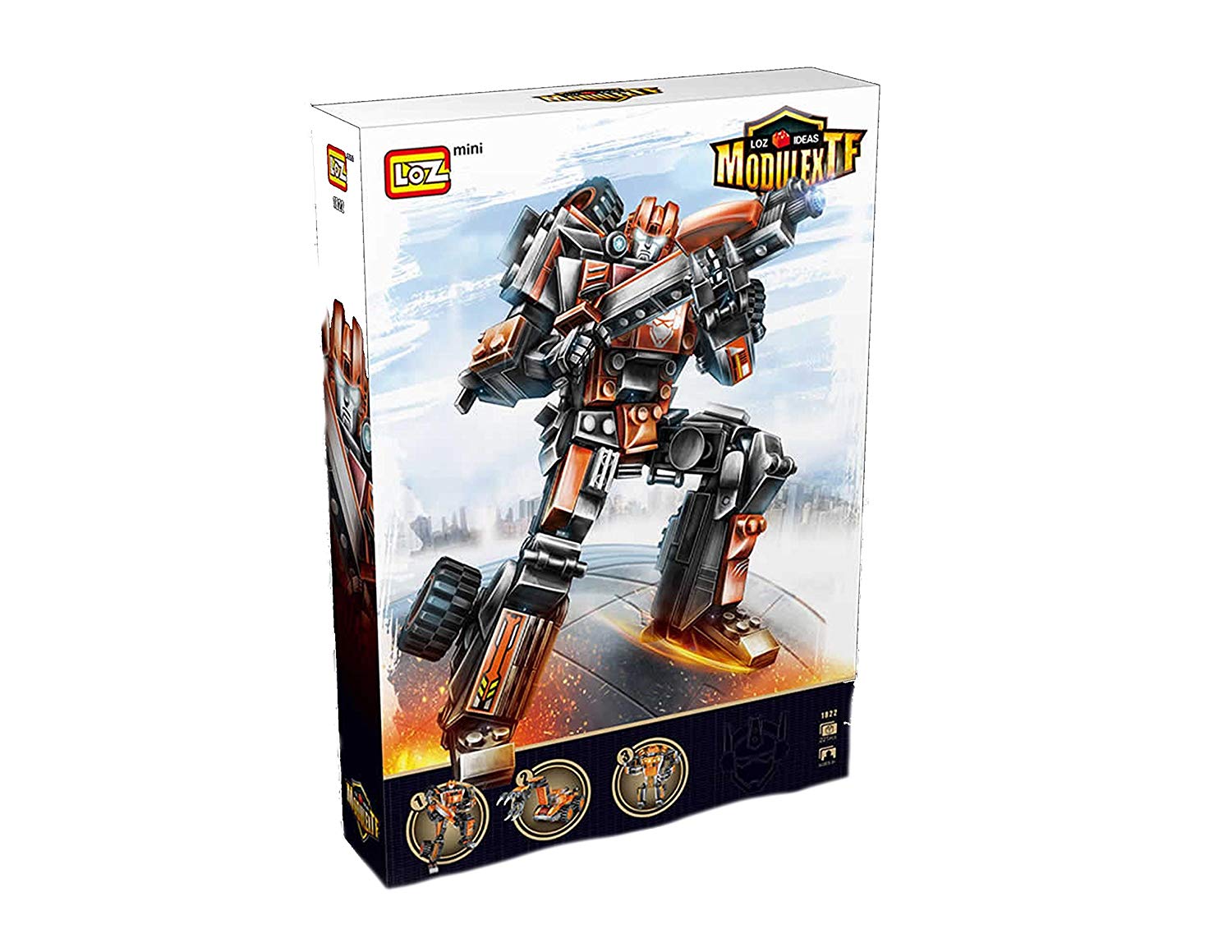 LOZ Transformed Series Weight Lifting Car Kids Puzzle Mini Block Brick Toy w//Box