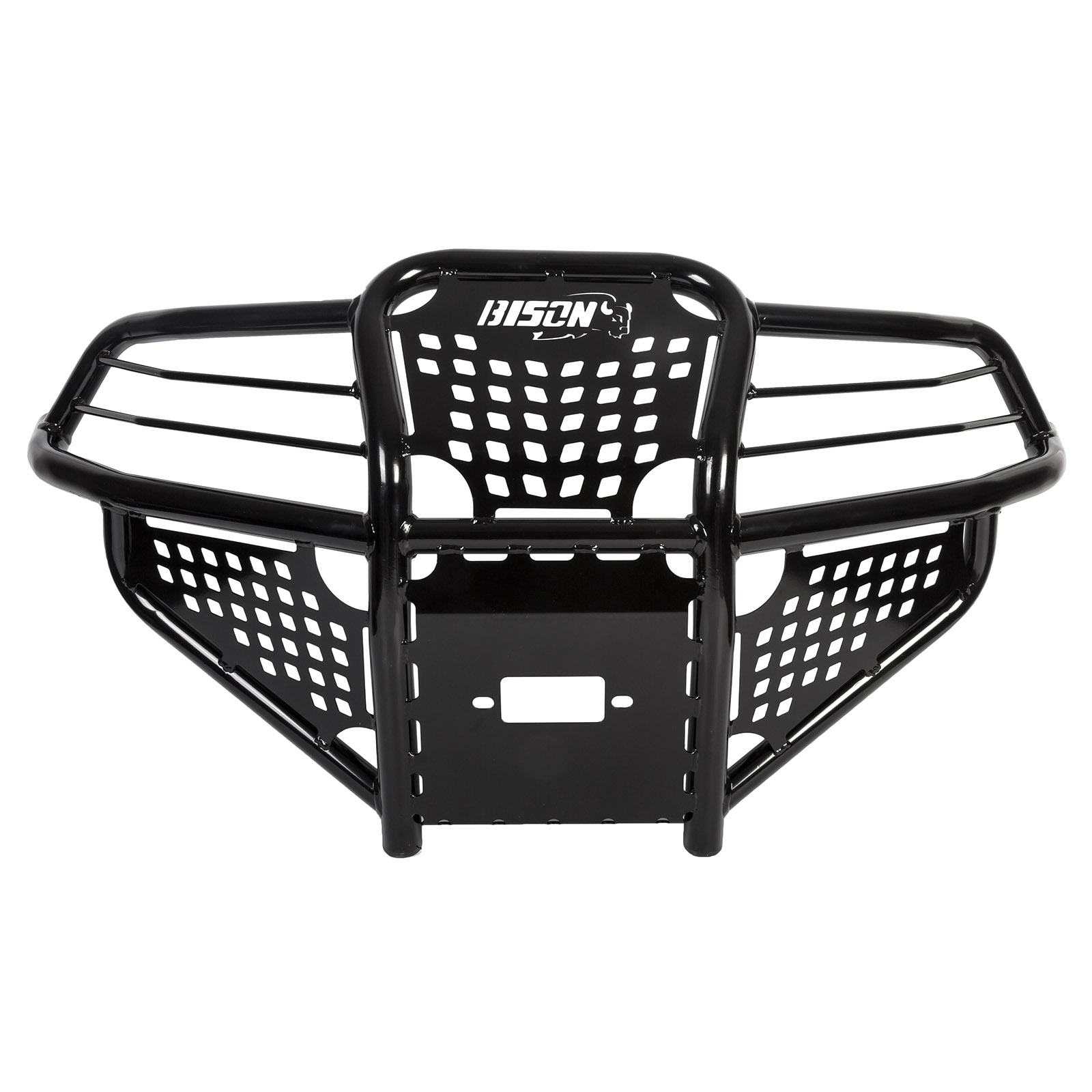 Bison 166-126H ATV Front Bumper Gloss Black Honda Rincon 650 680 2003-2019