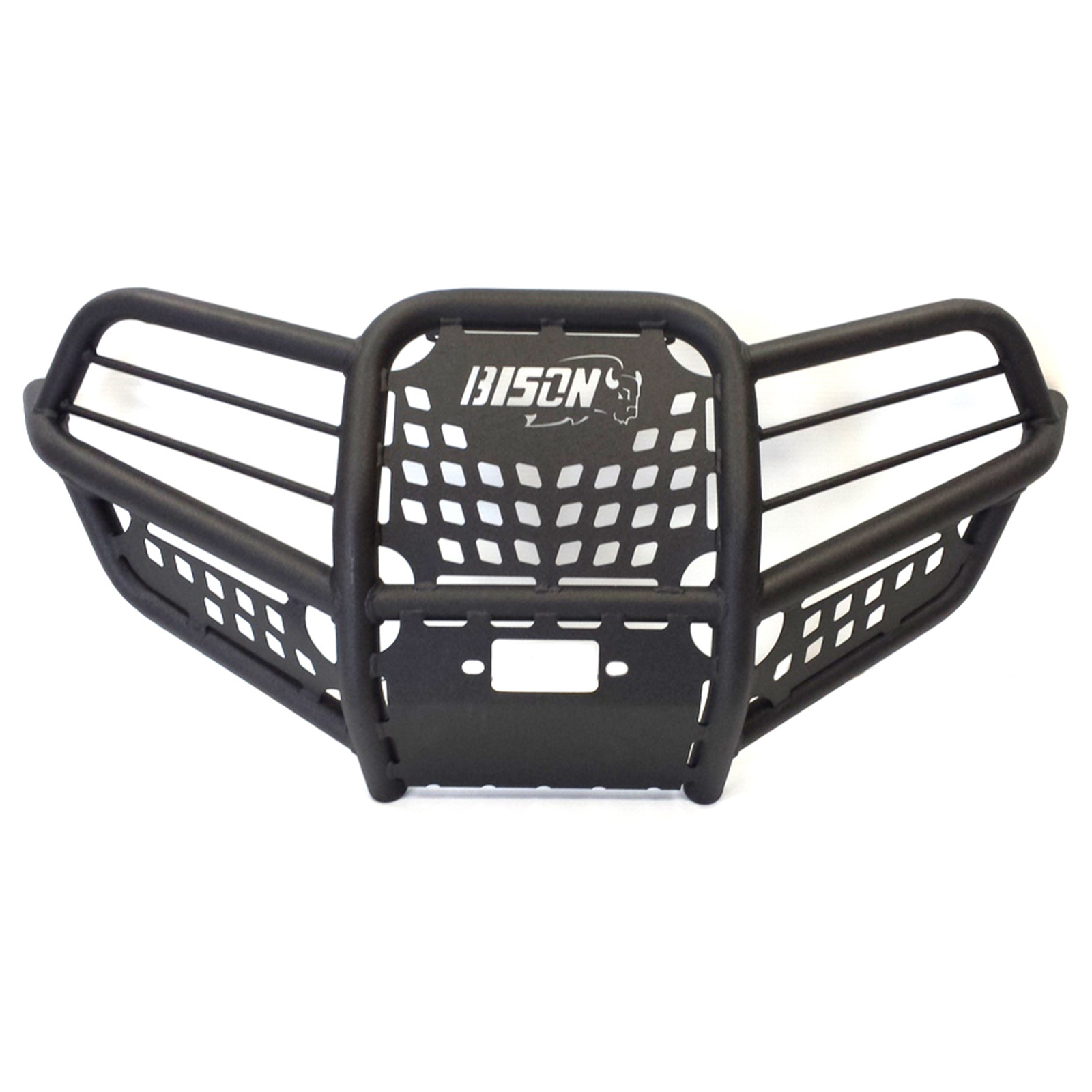 Bison 166-147H ATV Front Bumper Wrinkle Black Yamaha 450 Grizzly Kodiak 08-2014