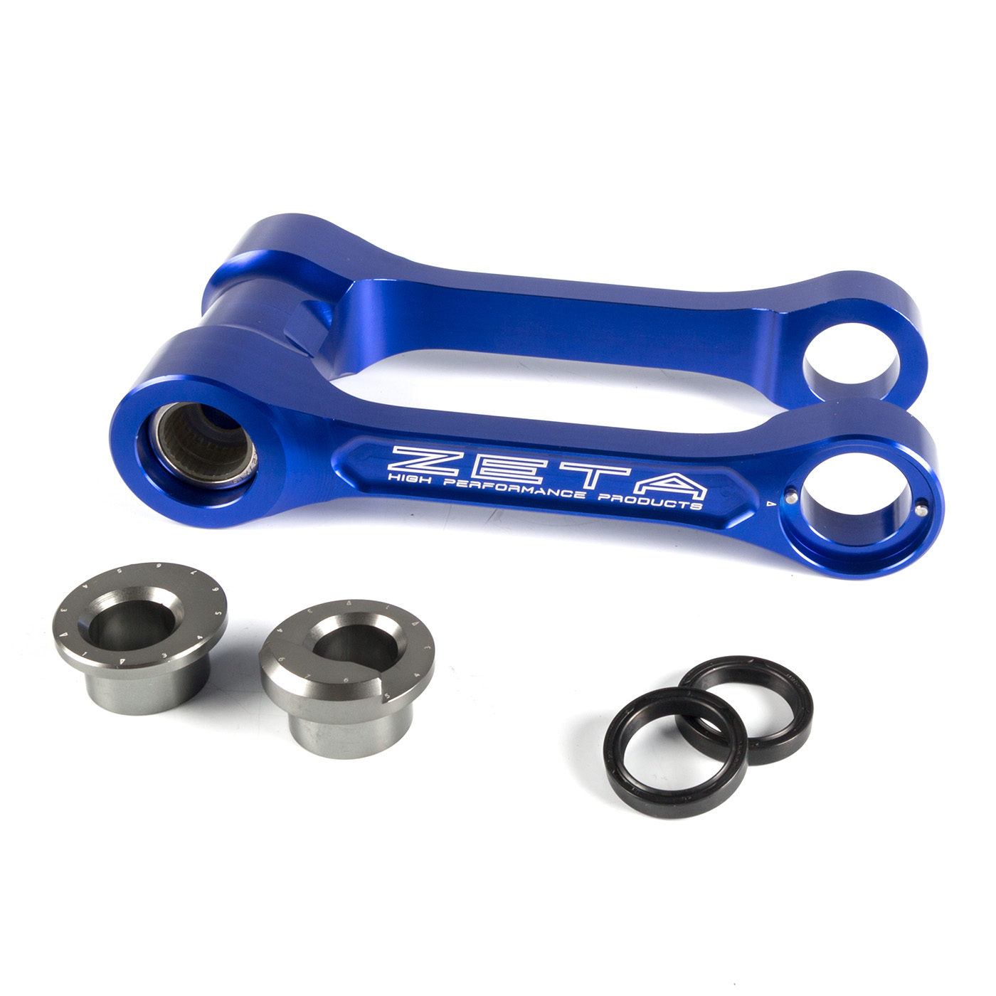 Zeta ZE5601656 Adjustable Suspension Lowering Link Kit Blue Yamaha