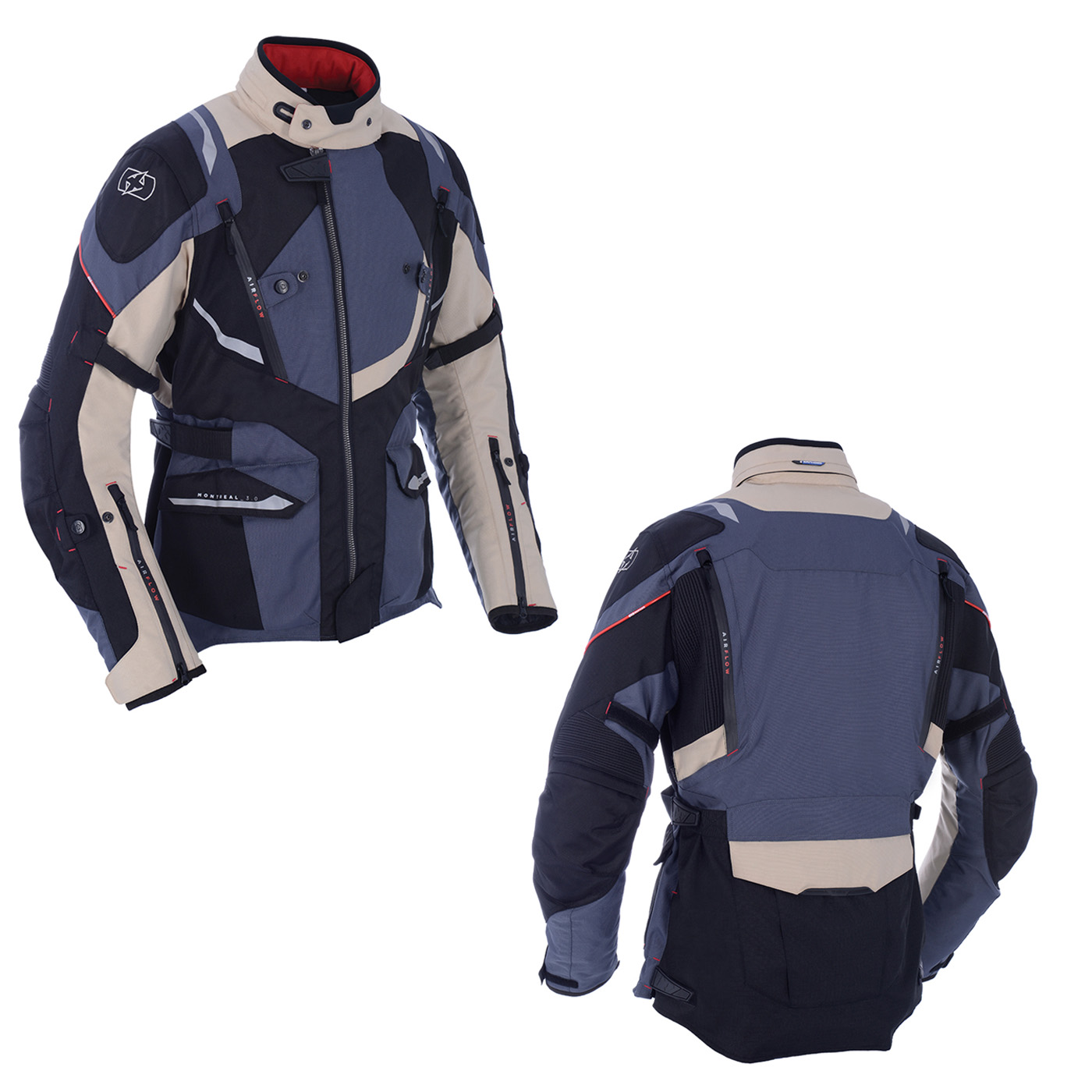 Desert Oxford Motorcycle Motorbike Waterproof Montreal 3.0 Textile Jacket