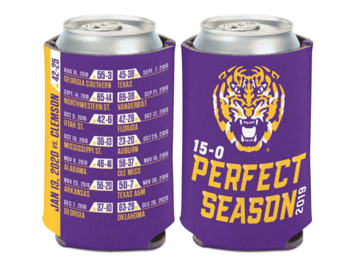 WinCraft LSU Tigers 2019-2020 CFP National Champions Drink Can Cooler