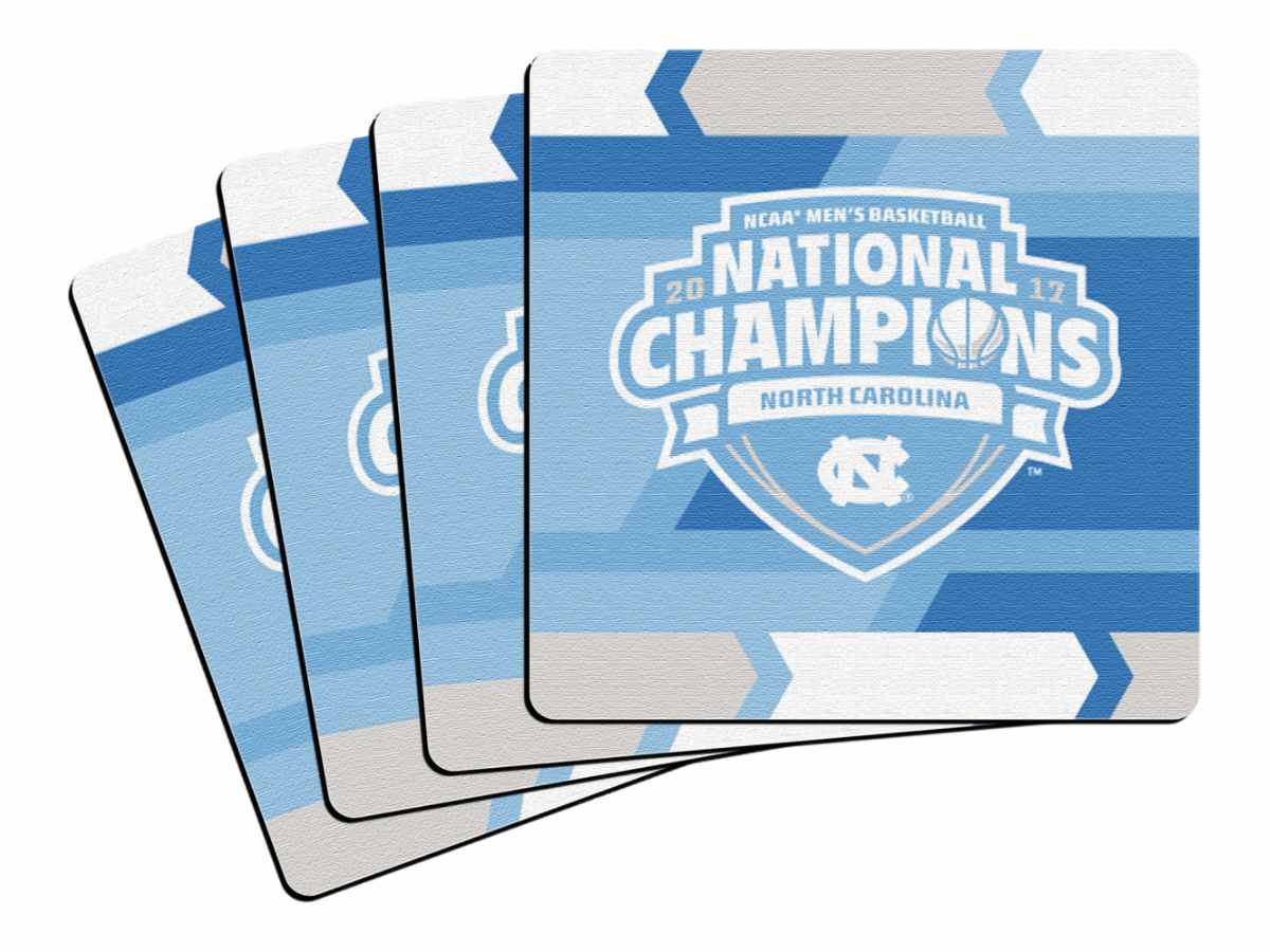 University of NORTH CAROLINA Coasters 4 pack Set NCAA