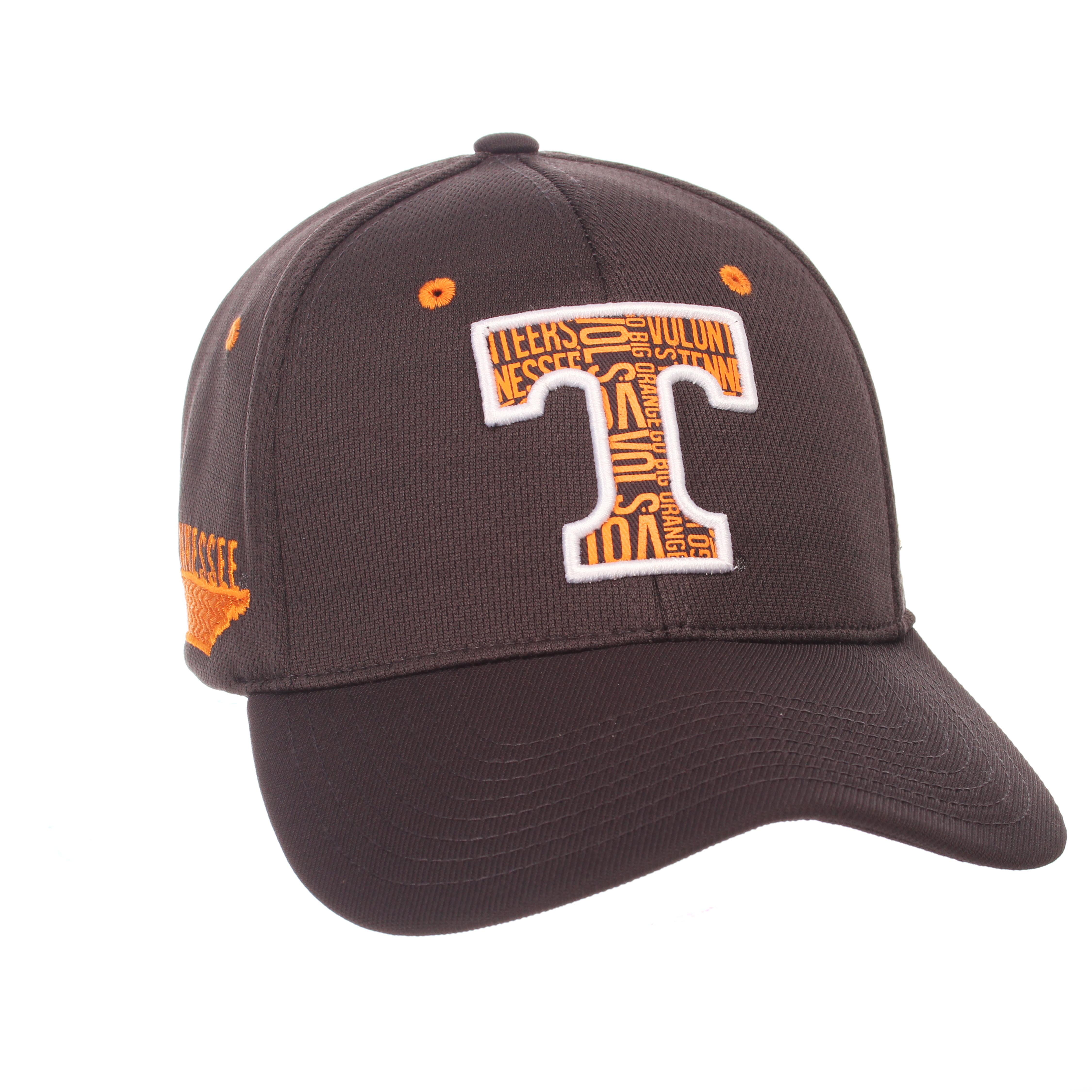 Zephyr NCAA Tennessee Volunteers Adult Men Ion Snapback,Adjustable,Black